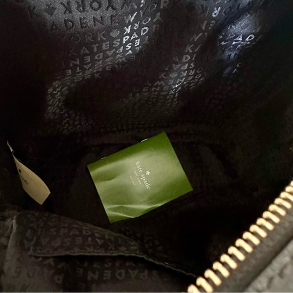 NWT New Kate Spade Black Leather Backpack
